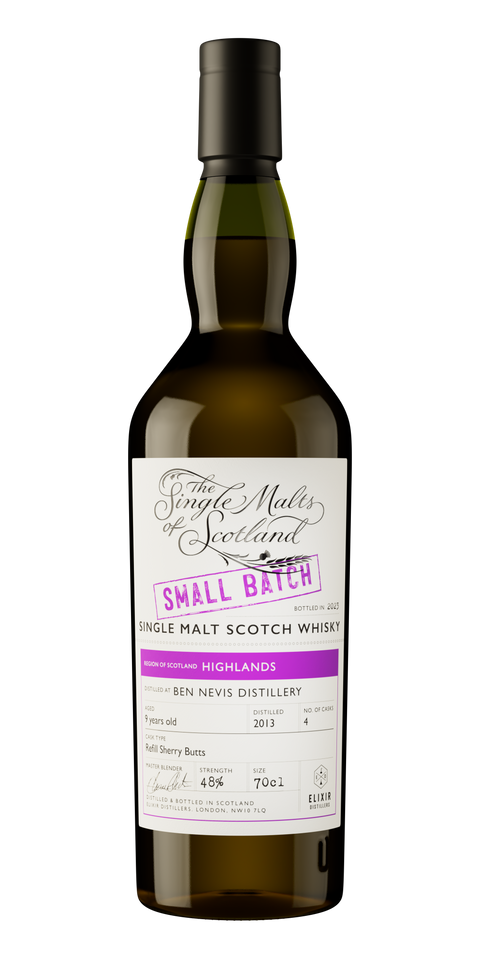 Ben Nevis - 9 year old Refill Sherry Butts 'Small Batch' Single Malts of Scotland 48%