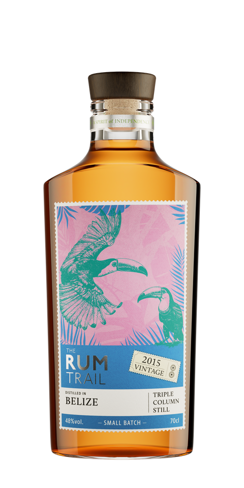 Belize - 9 year old 'Triple Column Still Rum' Bourbon Barrels The Rum Trail 48%