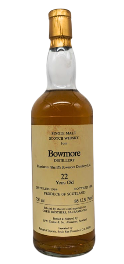 Bowmore - 22 year old Corti Brothers 43%