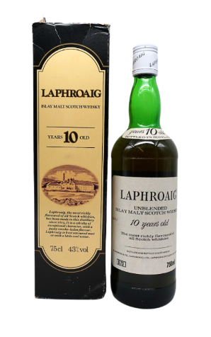 Laphroaig - 10 year old Bot. Late 1970s to Early-1980s South Africa Import 43%