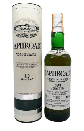 Laphroaig - 10 year old Bot.1980s Cinzano Import 43%