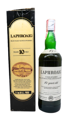 Laphroaig - 10 year old Bot. Early 1980s Julius Wile Import 43%