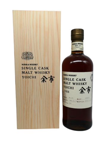 Nikka - Yoichi 25 year old Virgin Oak Butt #100215 La Maison Du Whisky 62%